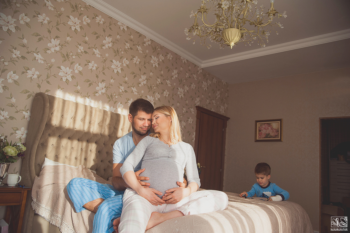 Фотосессия бременности: Лена, Игорь, Владик