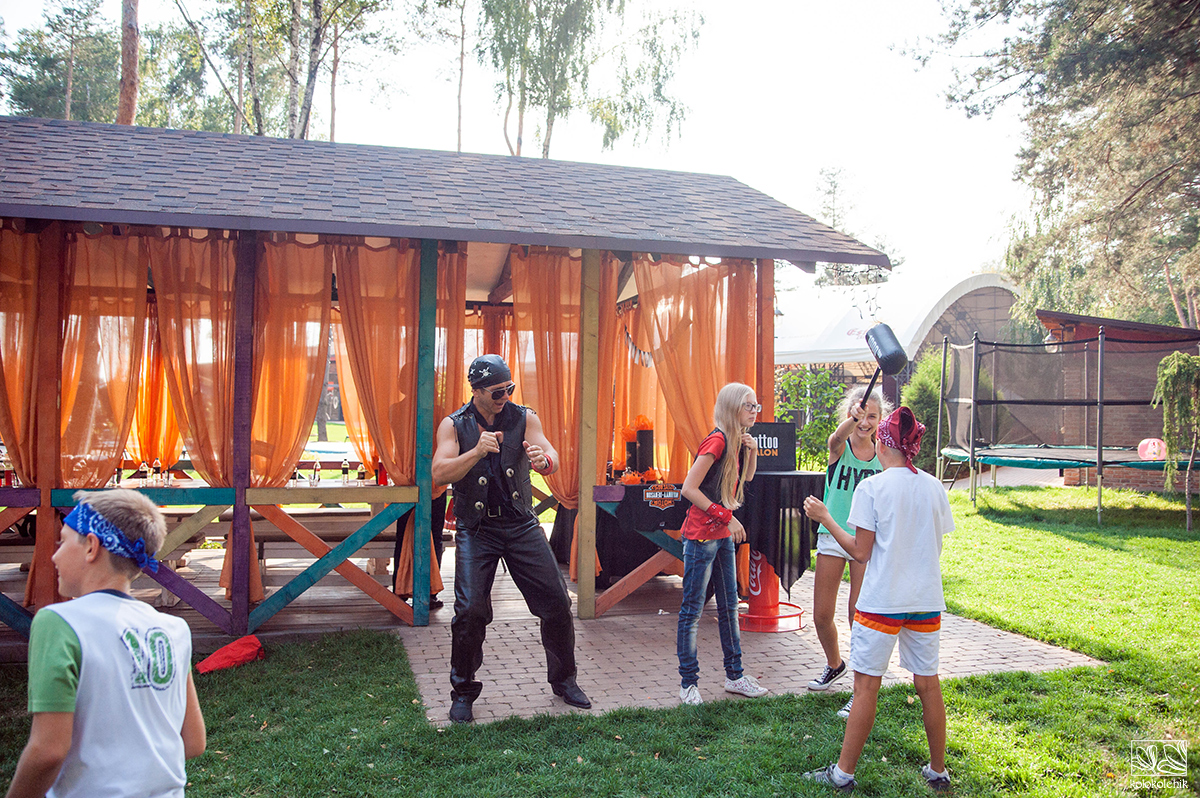 оформление Biker party детский день рождения 11 лет
